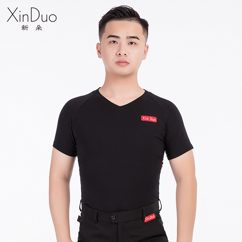 男士夏季新款短袖服装拉丁舞