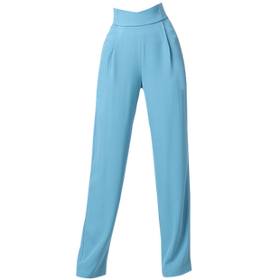 新朵摩登舞裤子女士秋季新款高腰专业直筒国标舞交谊舞跳舞练功裤