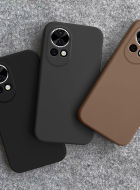 适用于华为nova12手机壳新款nova12Pro液态硅胶Ultra全包防摔黑色简约活力版纯色保护套耐脏男女款超薄软壳