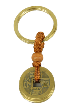 钥匙扣五帝钱吉祥结葫芦小挂件门对门铜钱古币压门槛家用进门客厅