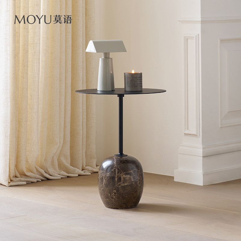 莫语/珀尔边几 中古覆古风大理石小茶几客厅简约设计师沙发边几,住宅家具,角几/边几,淘宝优惠券,粉丝福利购,淘宝优惠卷