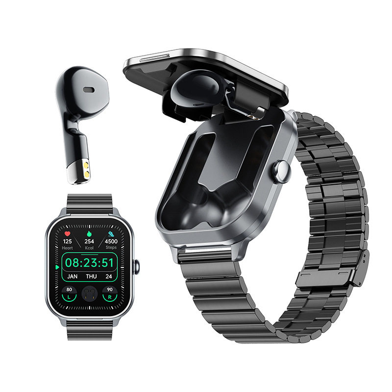 智能手表耳机二合一多功能蓝牙通话降噪听歌运动手环适用iOS安卓