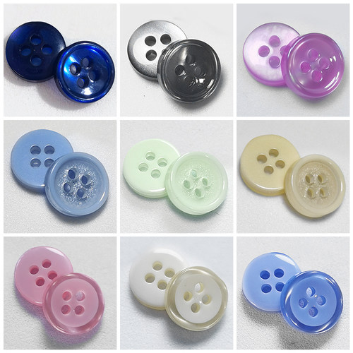 众点衬衫扣子彩色百搭小香风扣