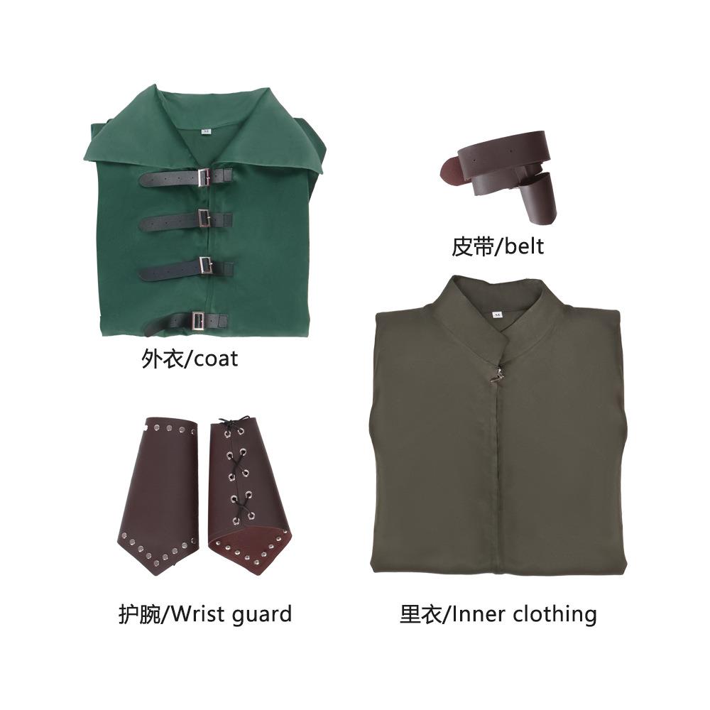 中世纪复古文艺复兴男精灵战士护手皮甲cos服 万圣节cosplay服装