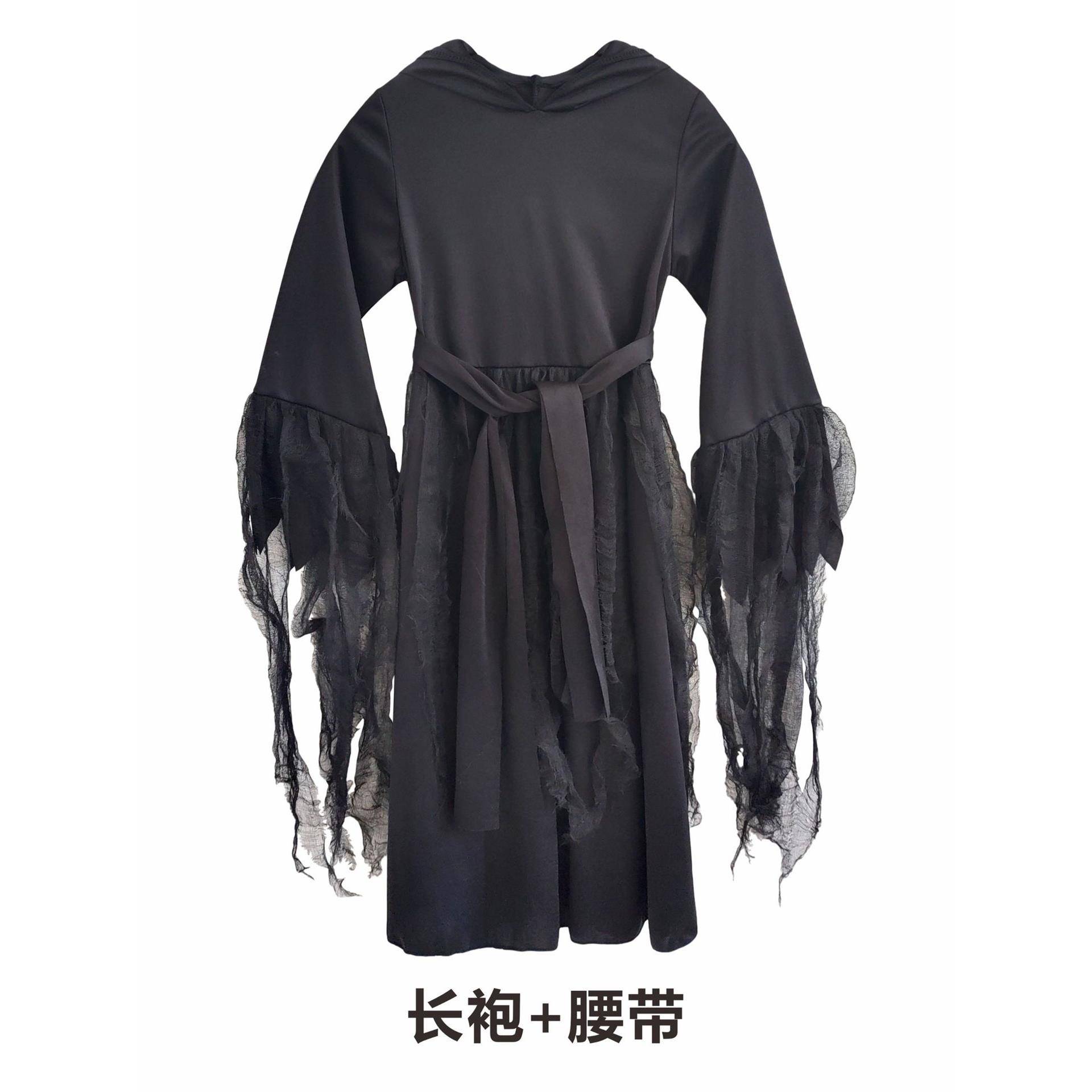 万圣节化妆舞会儿童恐怖暗夜幽灵cos恶魔舞台表演服儿童演出服