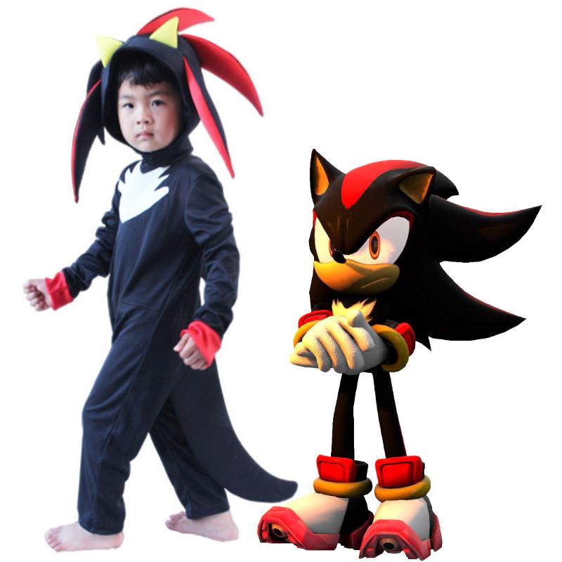 超音鼠超级索尼克黑色supersonic超音速小子cosplay儿童扮演服装