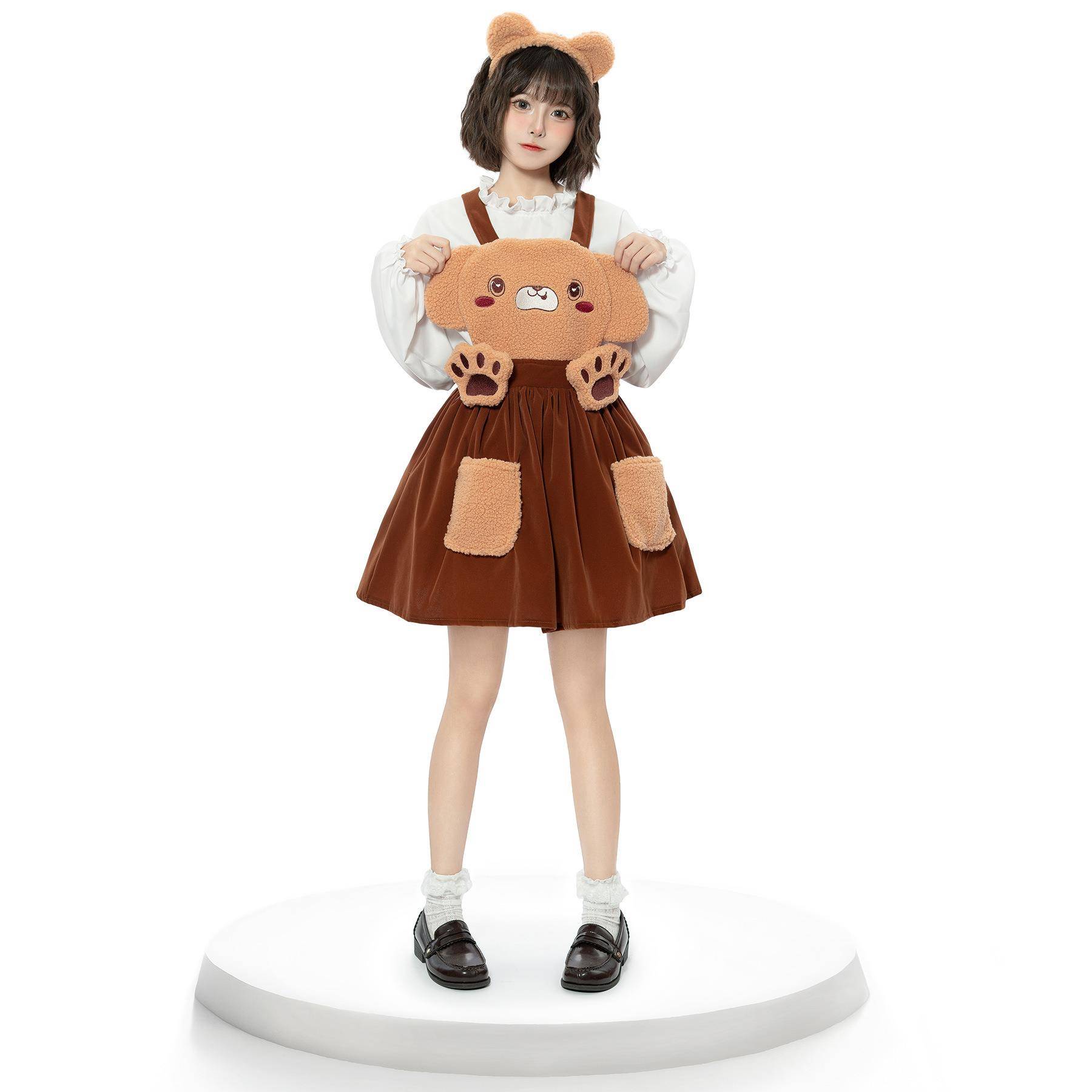 日系二次元可爱泰迪女孩服装动物主题派对游戏制服动漫女仆装全套