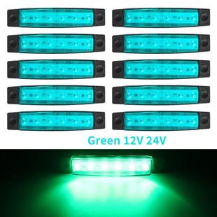 24V示宽灯大巴LED指示灯 跨境6LED卡车边灯超亮挂车货车侧边灯12v