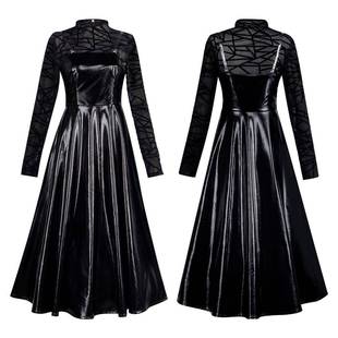 坂本日常大佛cos服坂本days黑色皮裙角色扮演游戏服cosplay万圣节