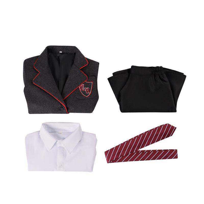 玛蒂尔达cos服灰色校服 成人儿童码cosplay服欧美万圣节影视制服