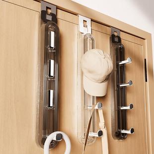 门后竖排挂钩免打孔家用款挂衣钩门上挂包置物架包包帽子收纳神器