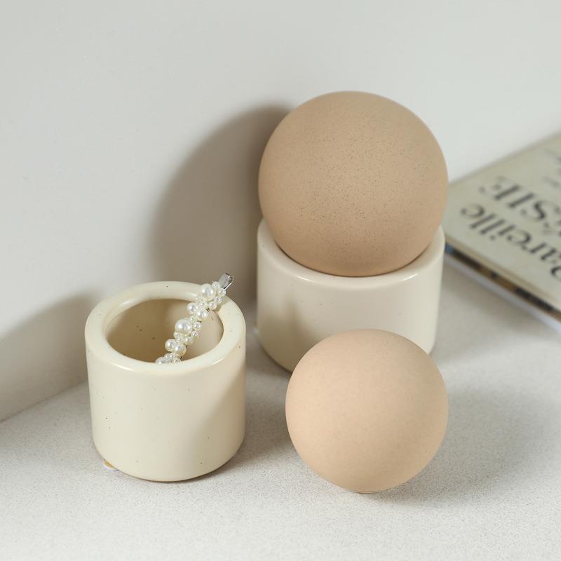 现代北欧陶瓷储物罐子收纳装饰罐梳妆台首饰盒扩香石容器摆件
