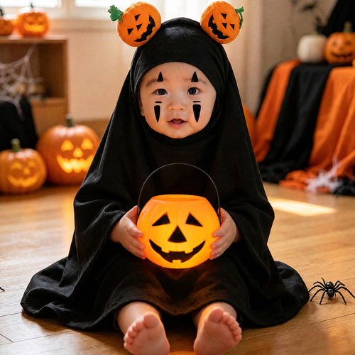 万圣节儿童服装无脸男幼儿园道具