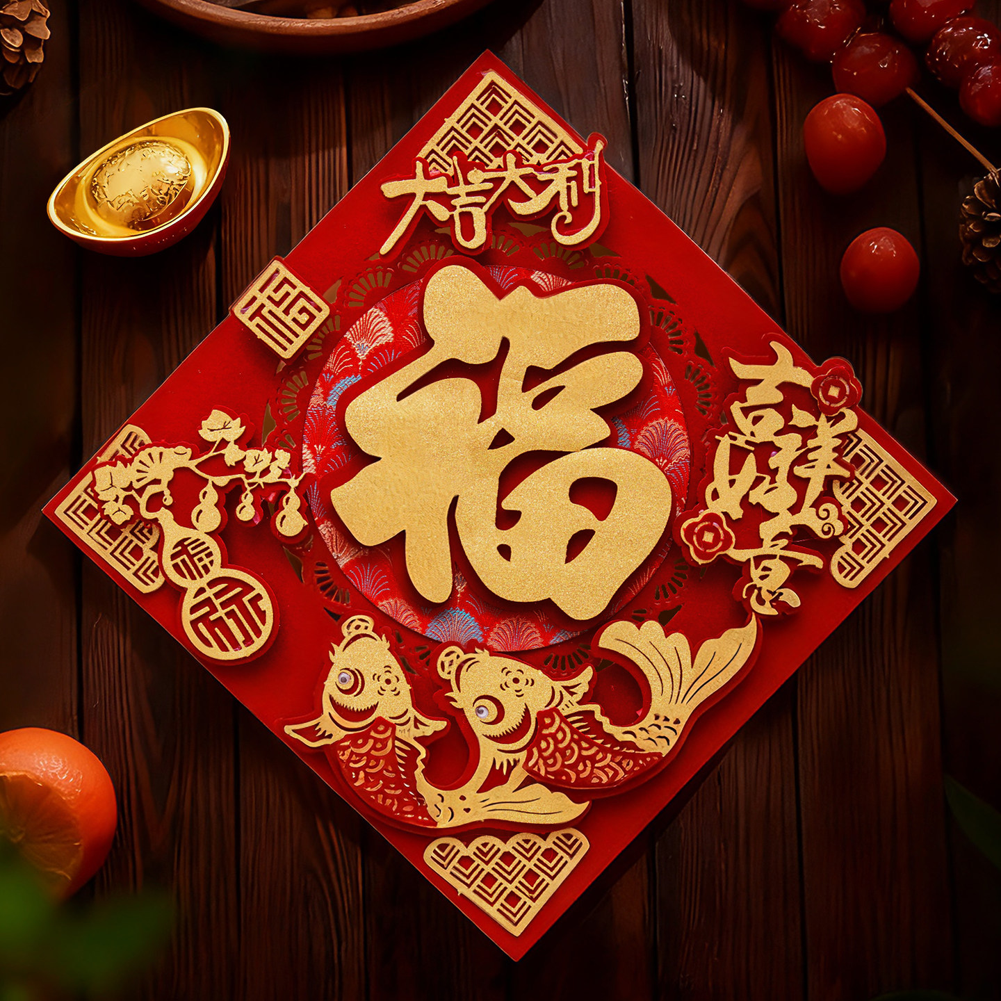 马年福字门贴2026新款新年装饰品立体烫金植绒高档春节过年布置,节庆用品/礼品,福字/窗花/窗贴,淘宝优惠券,粉丝福利购,淘宝优惠卷