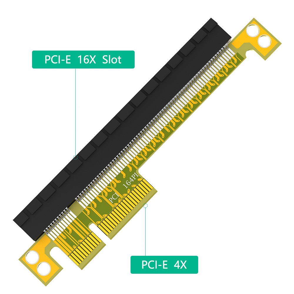 黄金版台式显卡转接卡X8转X16 pcieX1 X4 X8直插式扩展卡PCI-E3.0