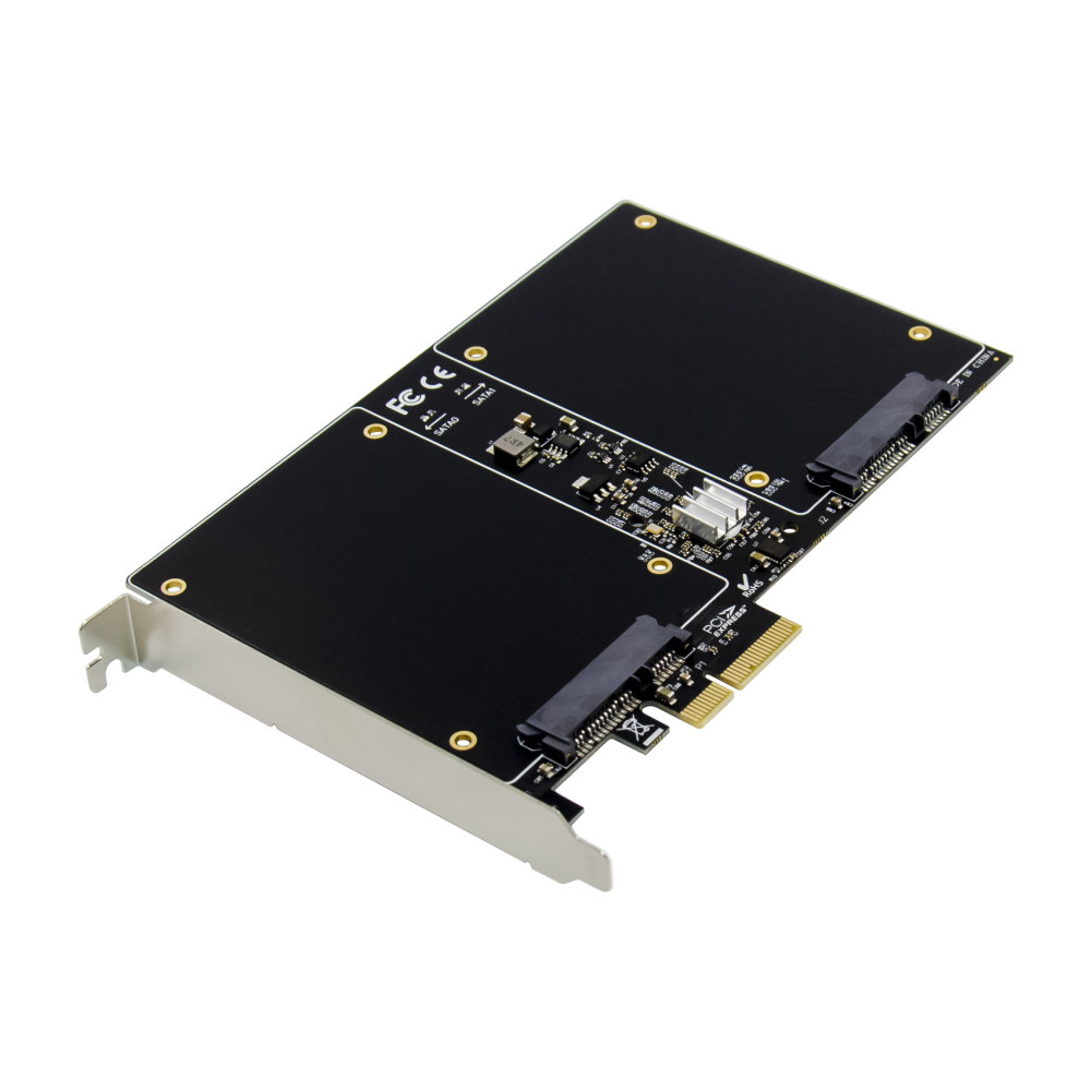 PCI-E 3.0 2口SATA 3.0  2.5''固态硬盘HDD/SSD磁盘RAID阵列卡