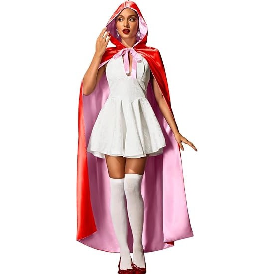 万圣节披风双面双色斗篷连帽系带披风氛围感二次元动漫服装女披肩