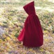 万圣节小红帽服装 cosplay披风儿童长披肩连帽话剧表演服cos斗篷女