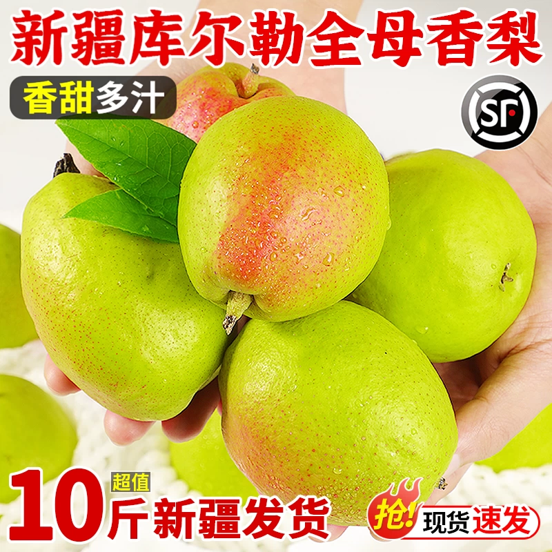 新疆库尔勒香梨新鲜水果整箱包邮