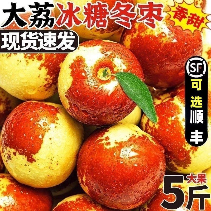现货陕西大荔冬枣当季新鲜水果5斤包邮脆枣孕妇枣子新鲜大果顺丰