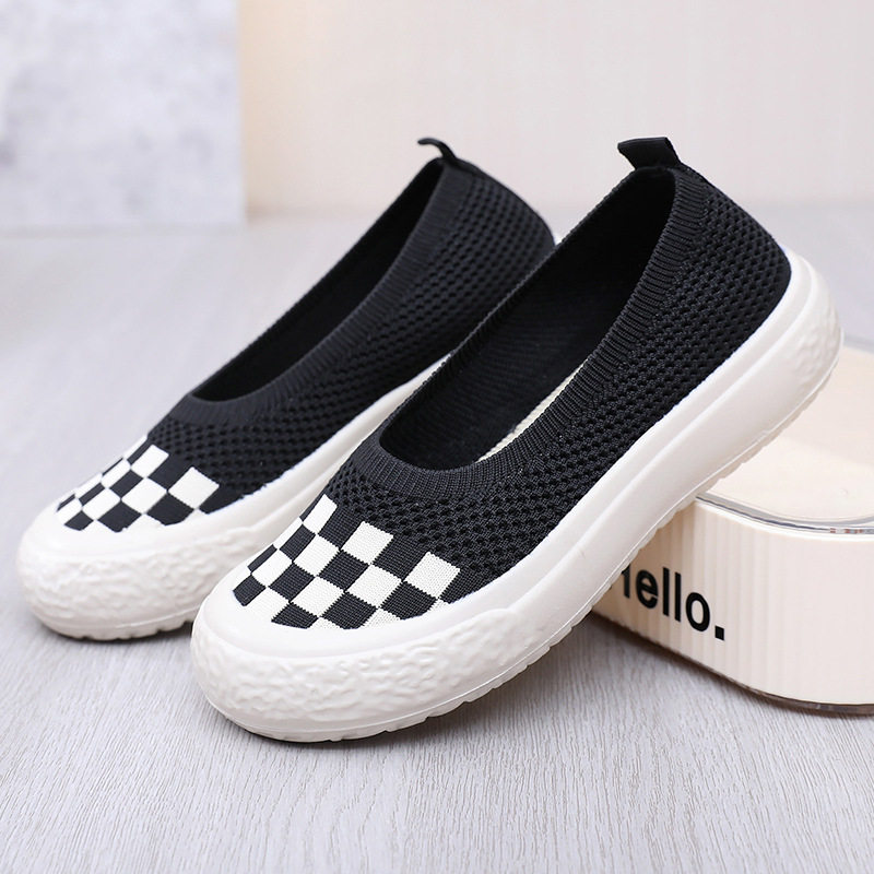 SUMMER IS HERE AND MESH SEMI-SLIPPERS ARE READY TO BUY  KNITTED BREATHABLE SOFT-SOLED SLIP-ON PRINCESS SHOES