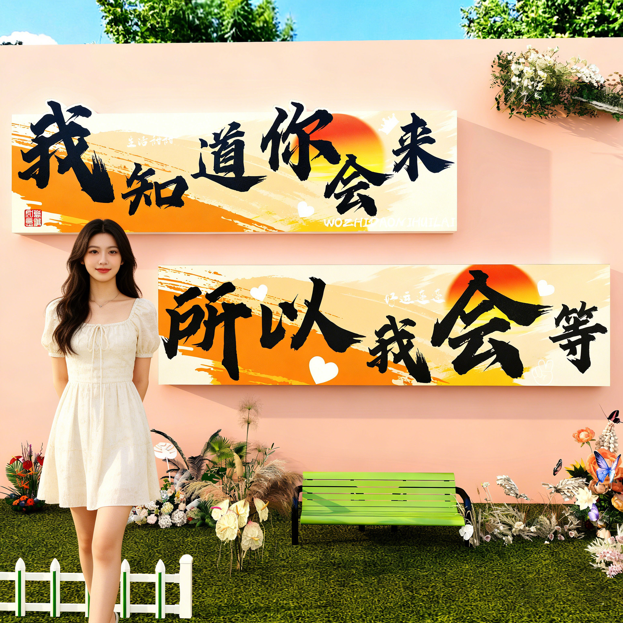 2026网红打卡墙拍照区氛围布置民宿烧烤餐饮店墙面装饰背景墙贴画,家居饰品,软装墙贴,淘宝优惠券,粉丝福利购,淘宝优惠卷