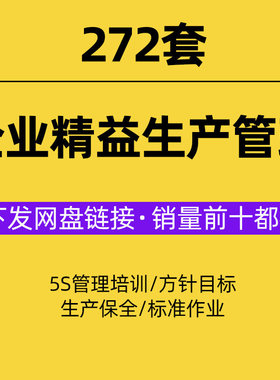 企业工厂车间精益生产管理培训PPT课件标准作业TPM方案激励学习目