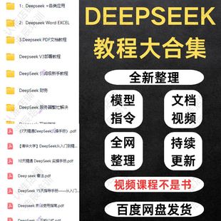 deepseek资料合集全套教程0基础指令提示词入门到精通课程