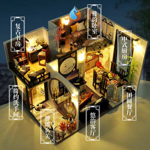 屋子diy模型价格 屋子diy模型图片 星期三