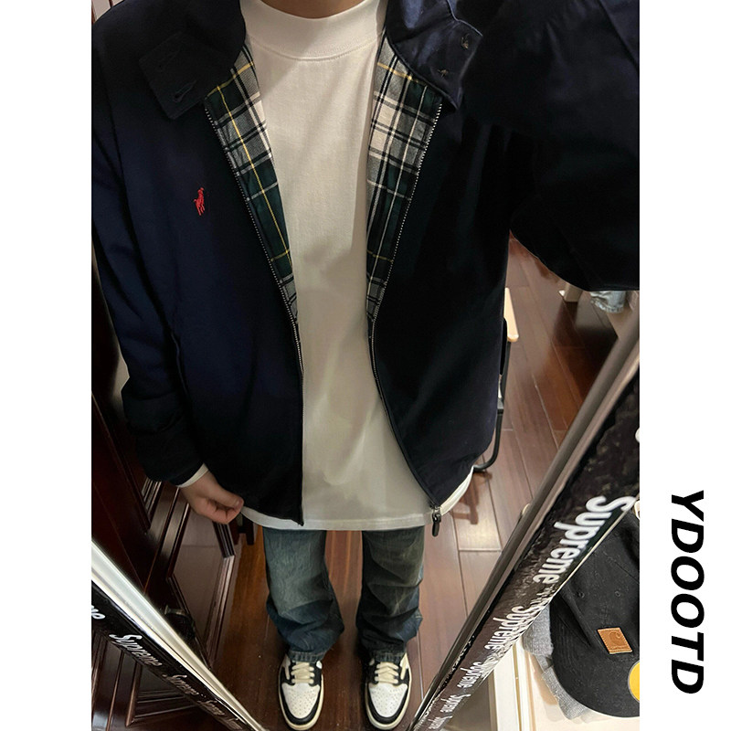 아메리칸 레트로 자수 재킷 트렌디 브랜드 유럽과 미국의 스트리트 G9 해링턴 재킷 남성 클린핏 캐주얼 탑