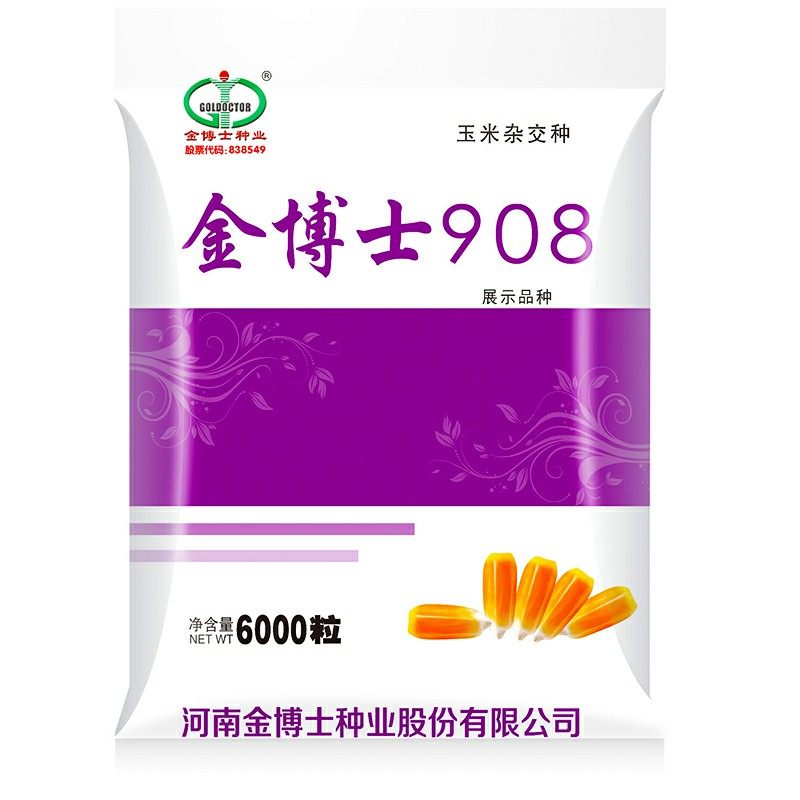 金博士种业东华北中早熟玉米品种金博士908扎根深,植株矮抗倒伏