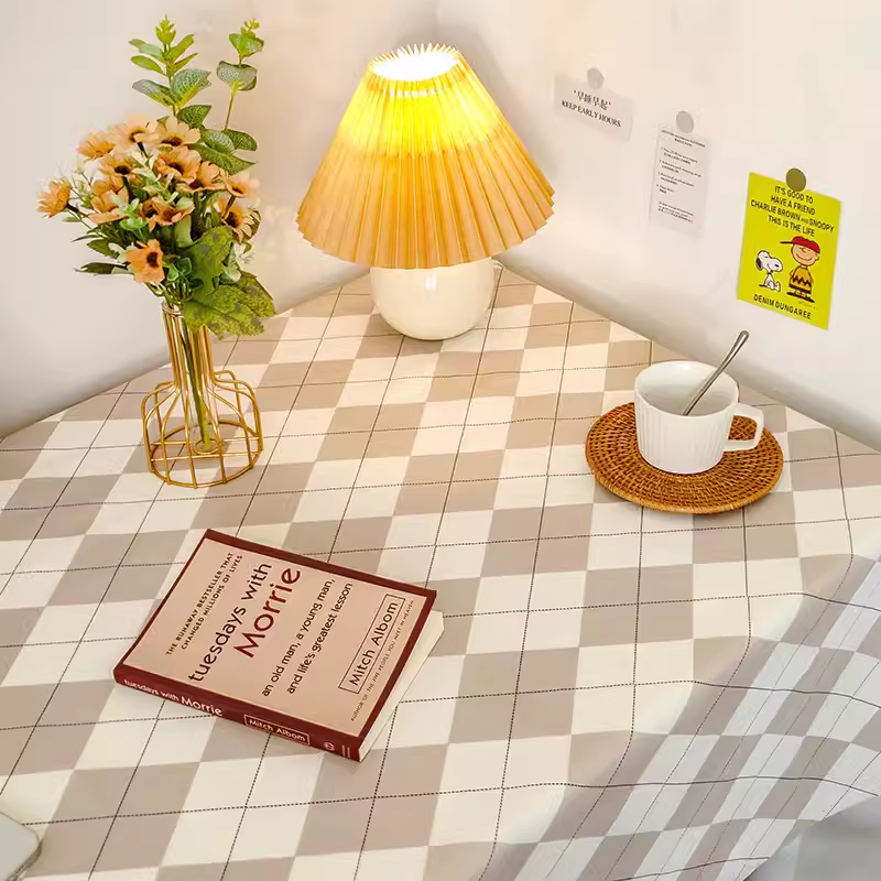 棋盘格桌布ins风网红格子桌布