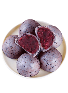 纯手工黑米藜麦紫薯包100g*25个