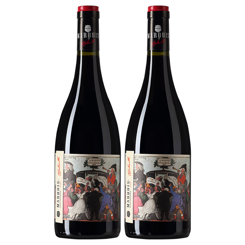 波美公爵澳大利亚原瓶原装进口红酒 14.5 度西拉干红葡萄酒2支装