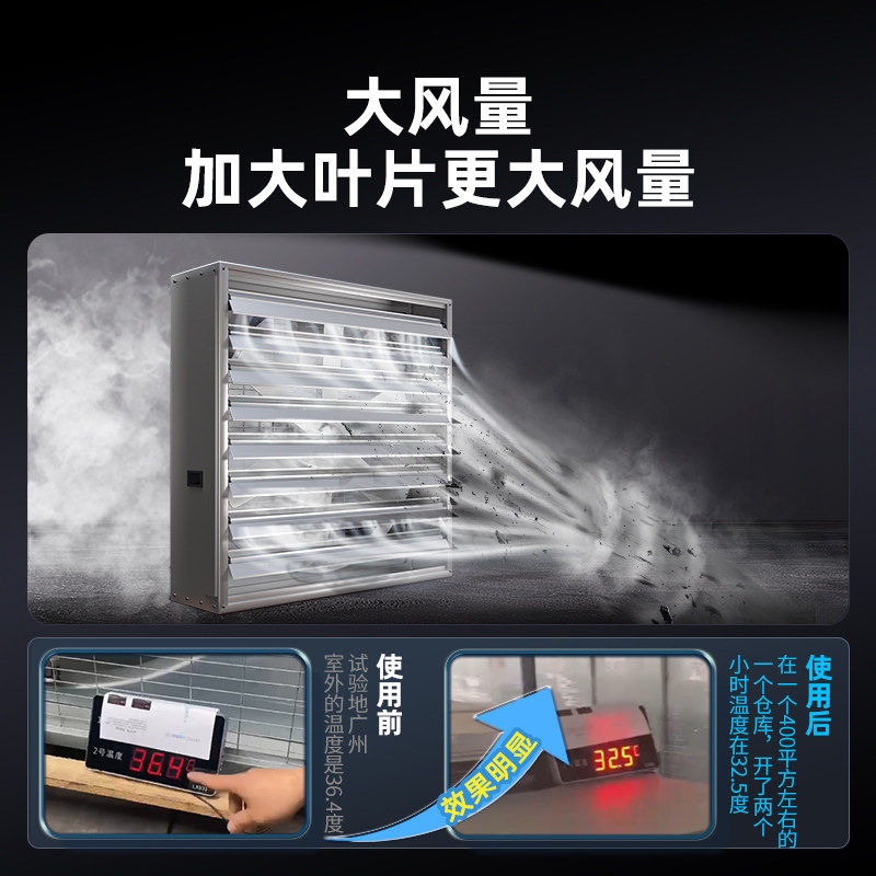 小金刚静音永磁变频直驱负压通风机工业强力排风扇调速排气扇排风