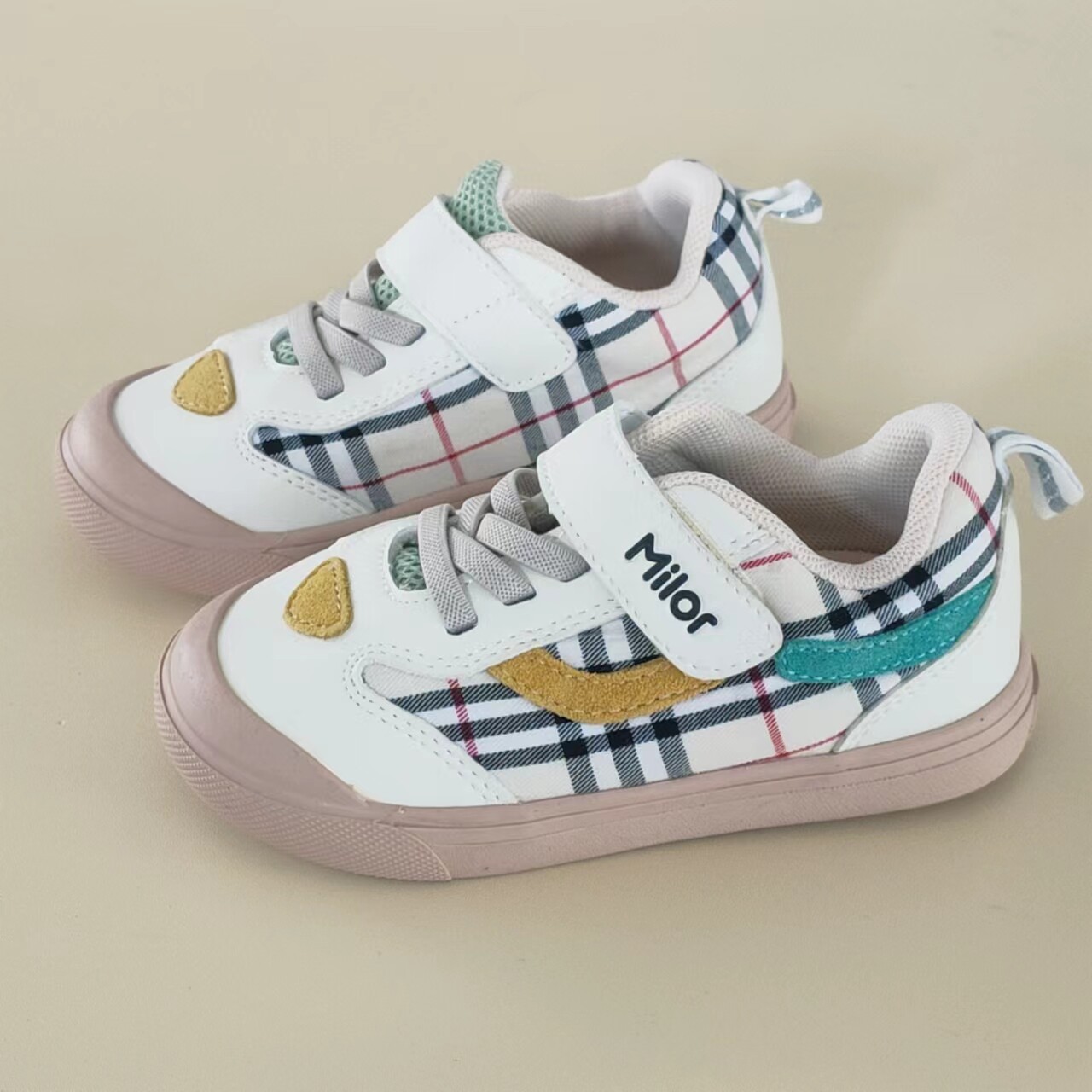 米le熊春秋款男女宝宝学步帆布透气板鞋机能鞋微暇款无原包装