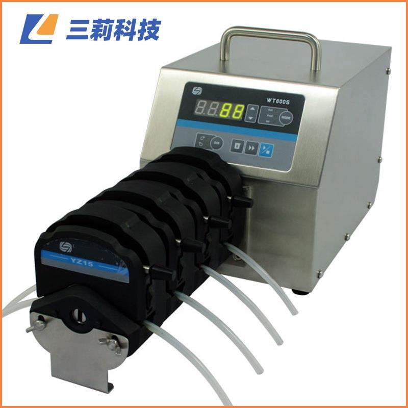 四通道蠕动泵 YZ泵头双通道大扭矩 WT600S调速蠕动泵