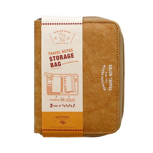 活页TN双用便携旅行拉链收纳本 本字时多 复古6孔M5A7护照TN随身手帐集章笔记本多功能 杜邦纸收纳包护照夹