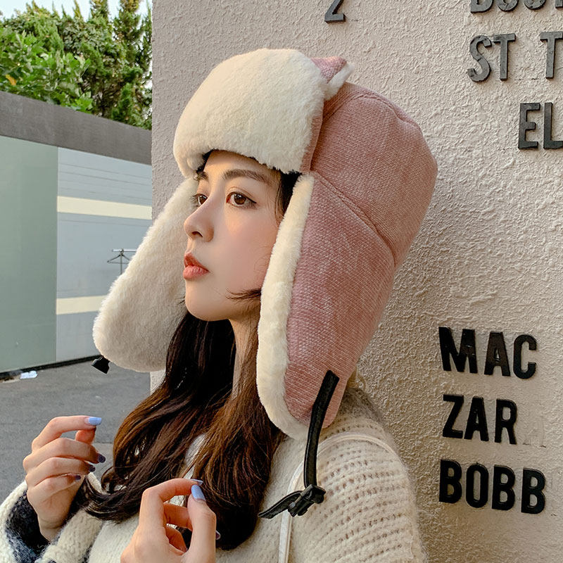 雷锋帽女韩版秋冬季加绒加厚骑车保暖棉帽可爱百搭防风护耳帽子女,服饰配件/皮带/帽子/围巾,帽子,淘宝优惠券,粉丝福利购,淘宝优惠卷