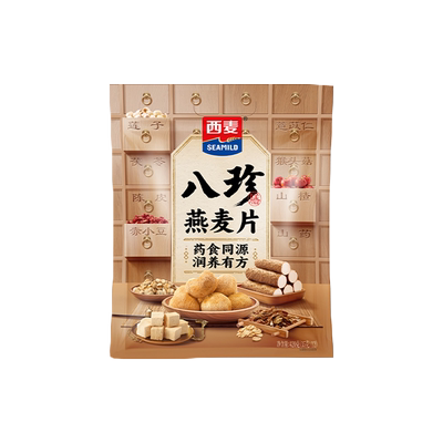 西麦八珍燕麦片选送杯勺