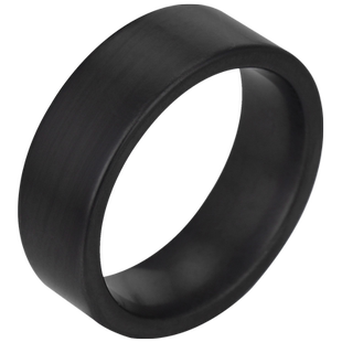 雾面磨砂黑陶瓷戒指男潮牌单身戒指潮流简约复古男士高级感不掉色