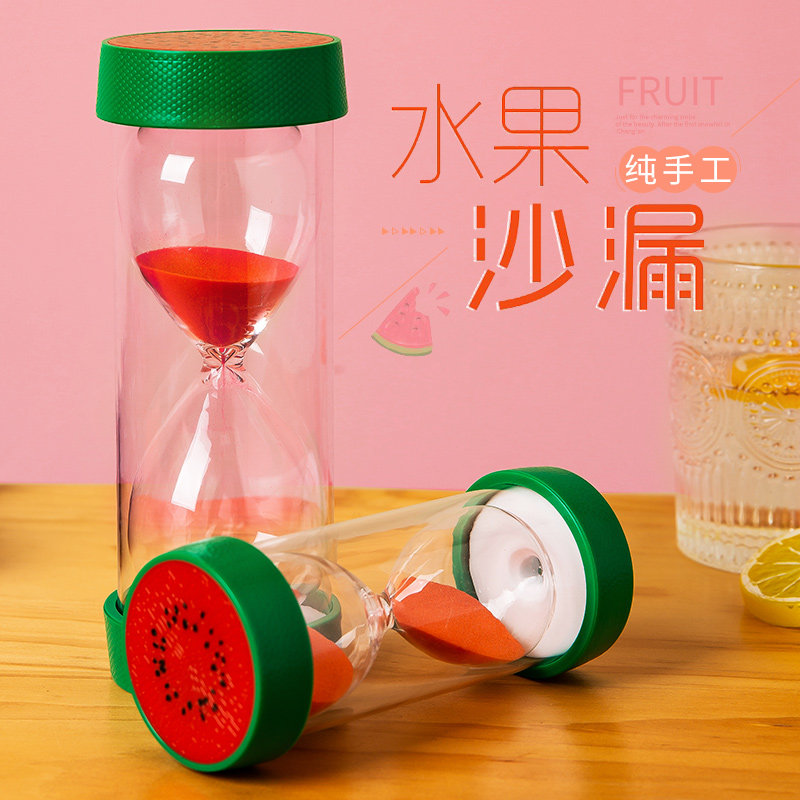 沙漏计时器儿童防摔25/30/60分钟创意学习时间管理流沙瓶摆件礼物
