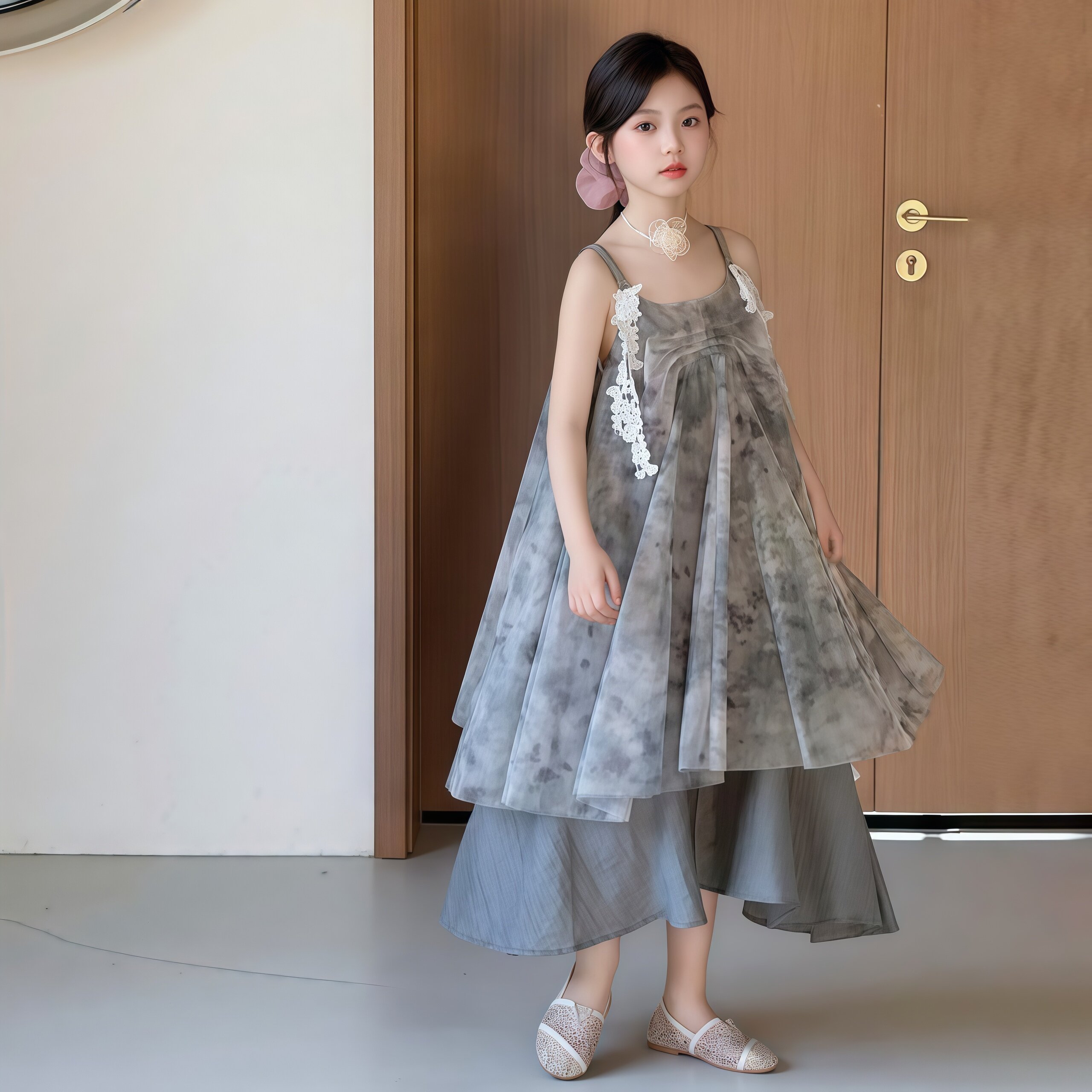 女童夏季连衣裙2026新款女大童度假风海边吊带裙子儿童公主裙夏装