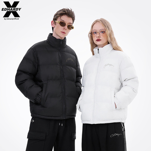 棉服 加厚保暖宽松潮流百搭简约情侣装 EDHARDY X冬季