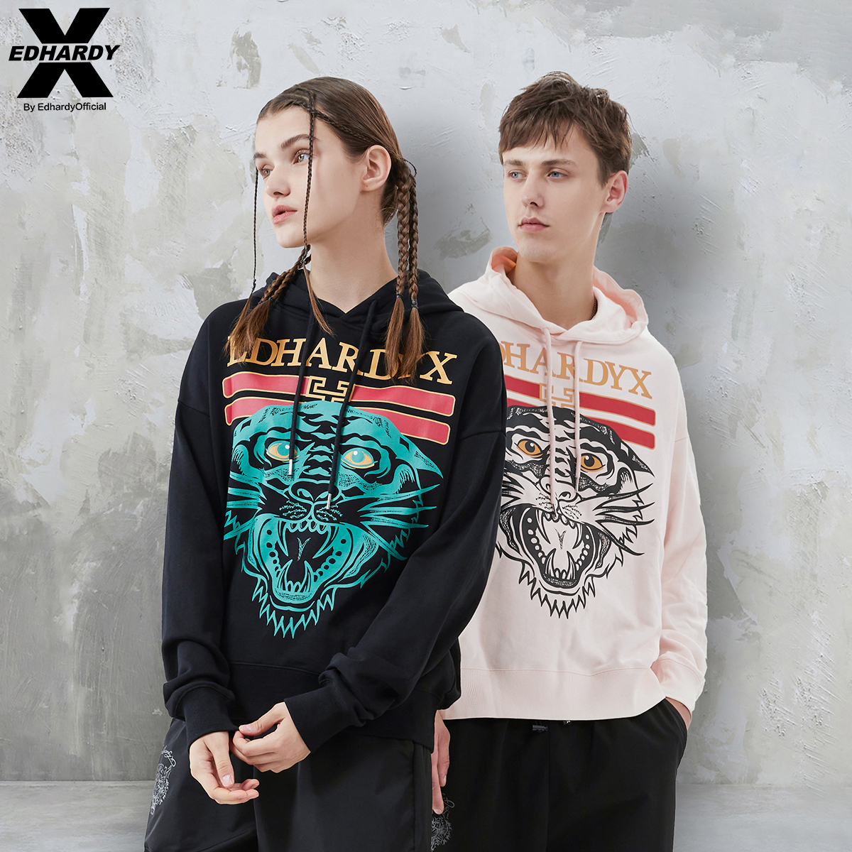 EdHardyX套头连帽卫衣街头男女