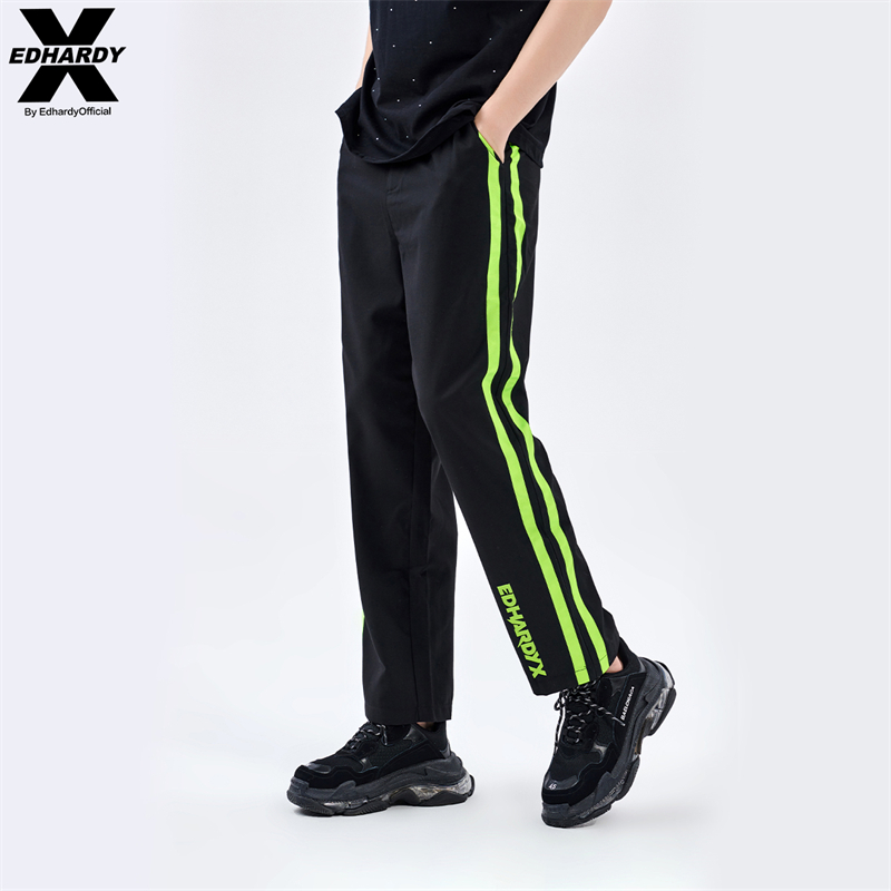EdHardyX个性荧光休闲长裤卫裤