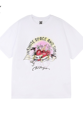 Ed Hardy X新款100%棉男女同款印花休闲时尚短袖T恤X1C2TA122163