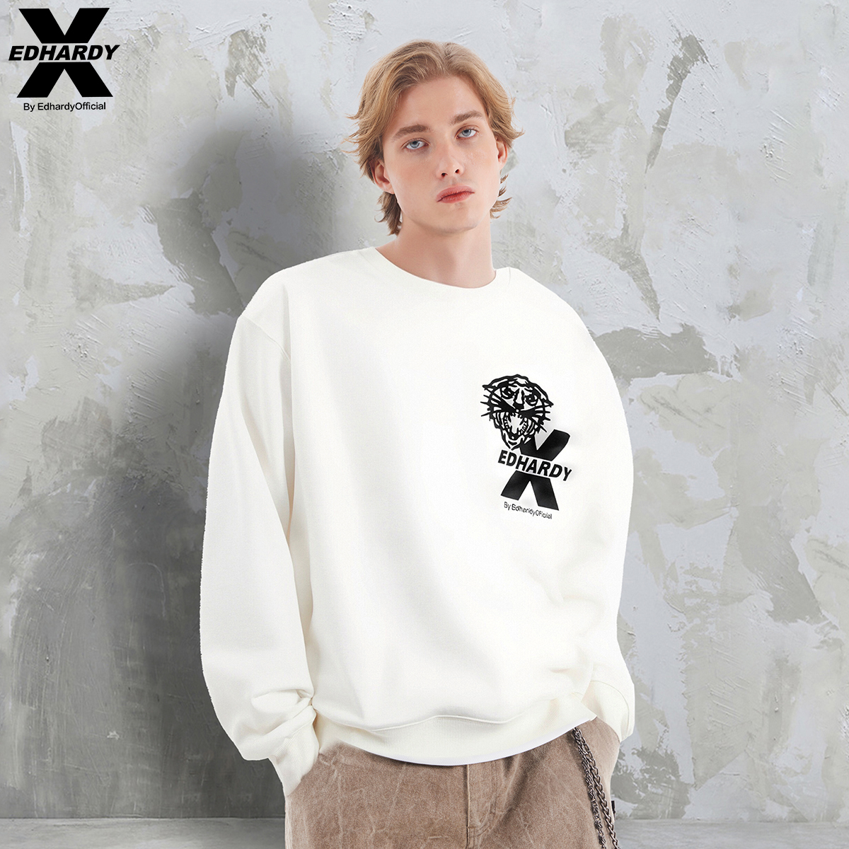 EdHardyX圆领百搭情侣卫衣