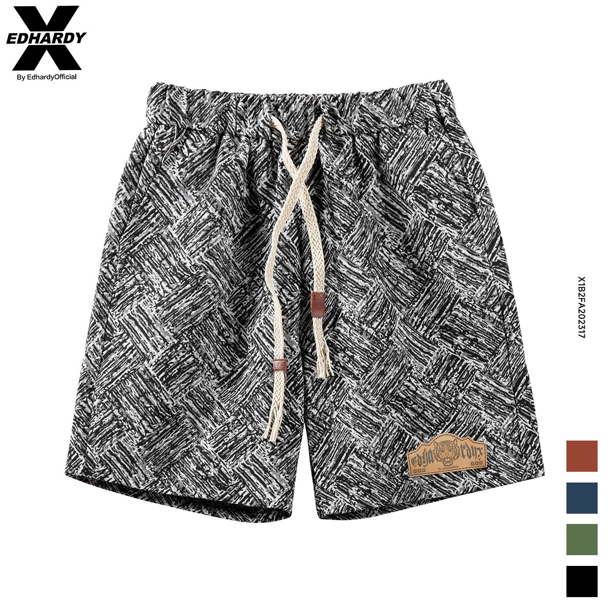 EdhardyX夏款纯棉短裤男士五分裤外穿潮流休闲宽松夏季沙滩大裤衩,男装,短裤,淘宝优惠券,粉丝福利购,淘宝优惠卷