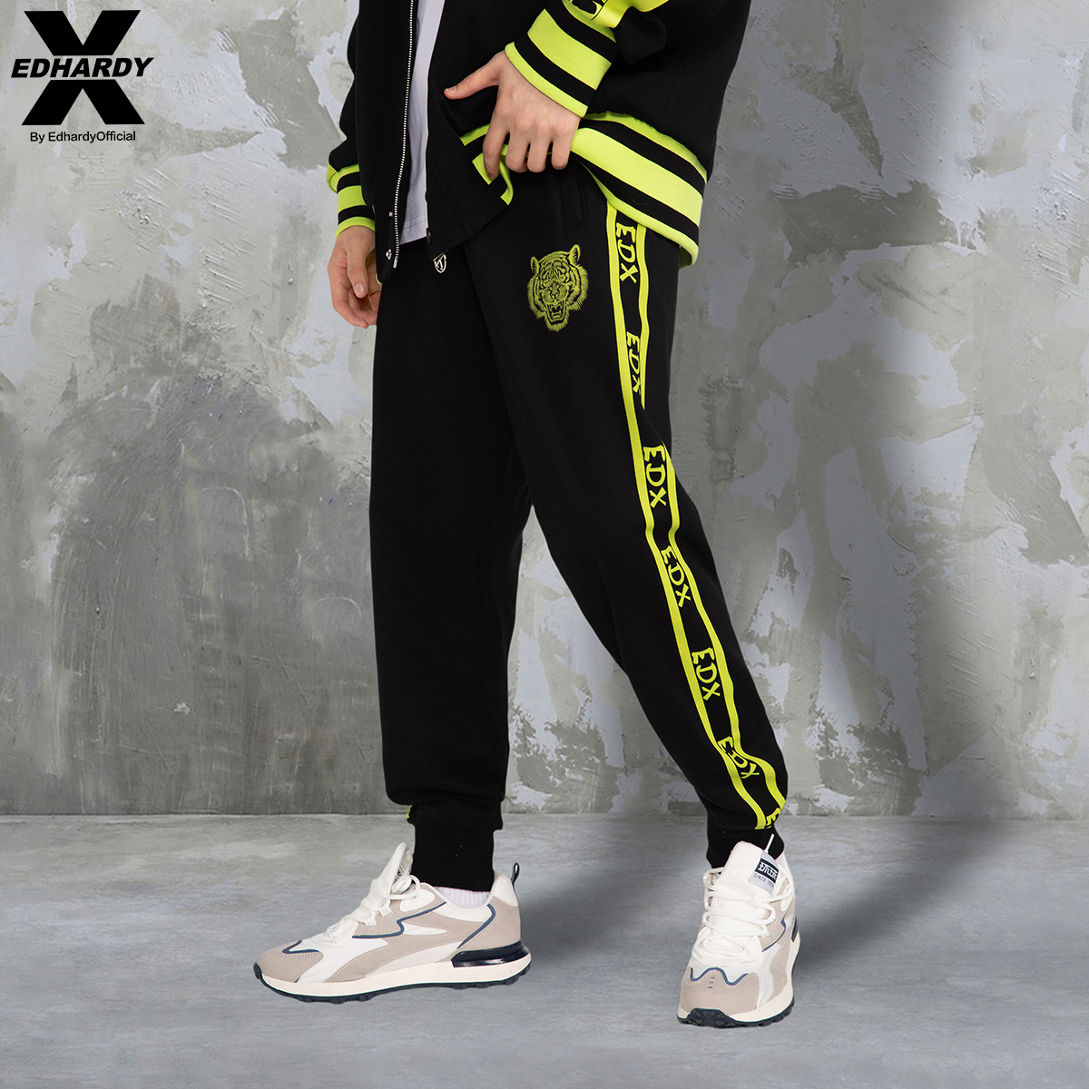 EdHardyX虎头束脚休闲卫裤情侣款